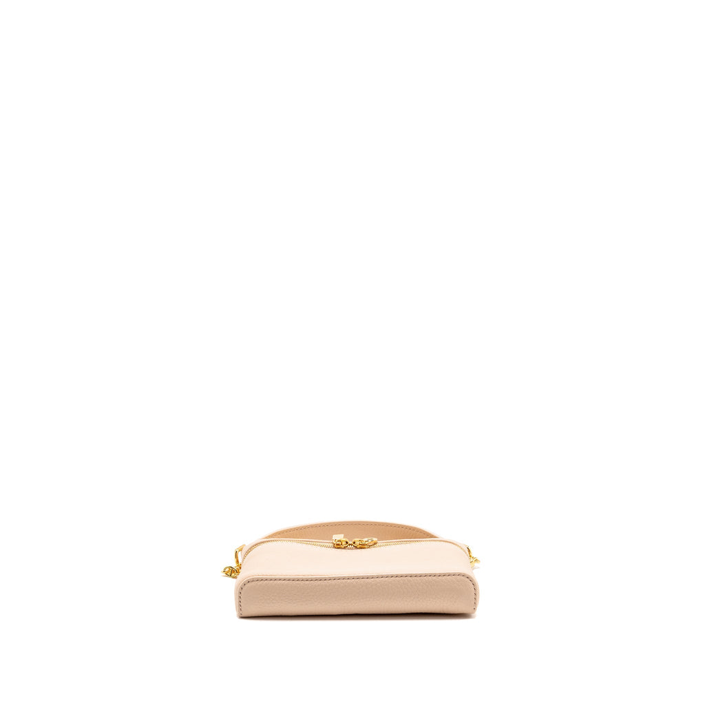 LORO PIANA EXTRA POCKET MINI POUCH CALFSKIN LIGHT PINK GHW