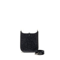 HERMES MINI EVELYNE FEUTRE/SWIFT/SANGLE WOOL GRAPHITE/BLACK SHW