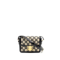 CELINE TEEN TRIOMPHE BAG TRIOMPHE CANVAS/CALFSKIN BLACK/WHITE GHW
