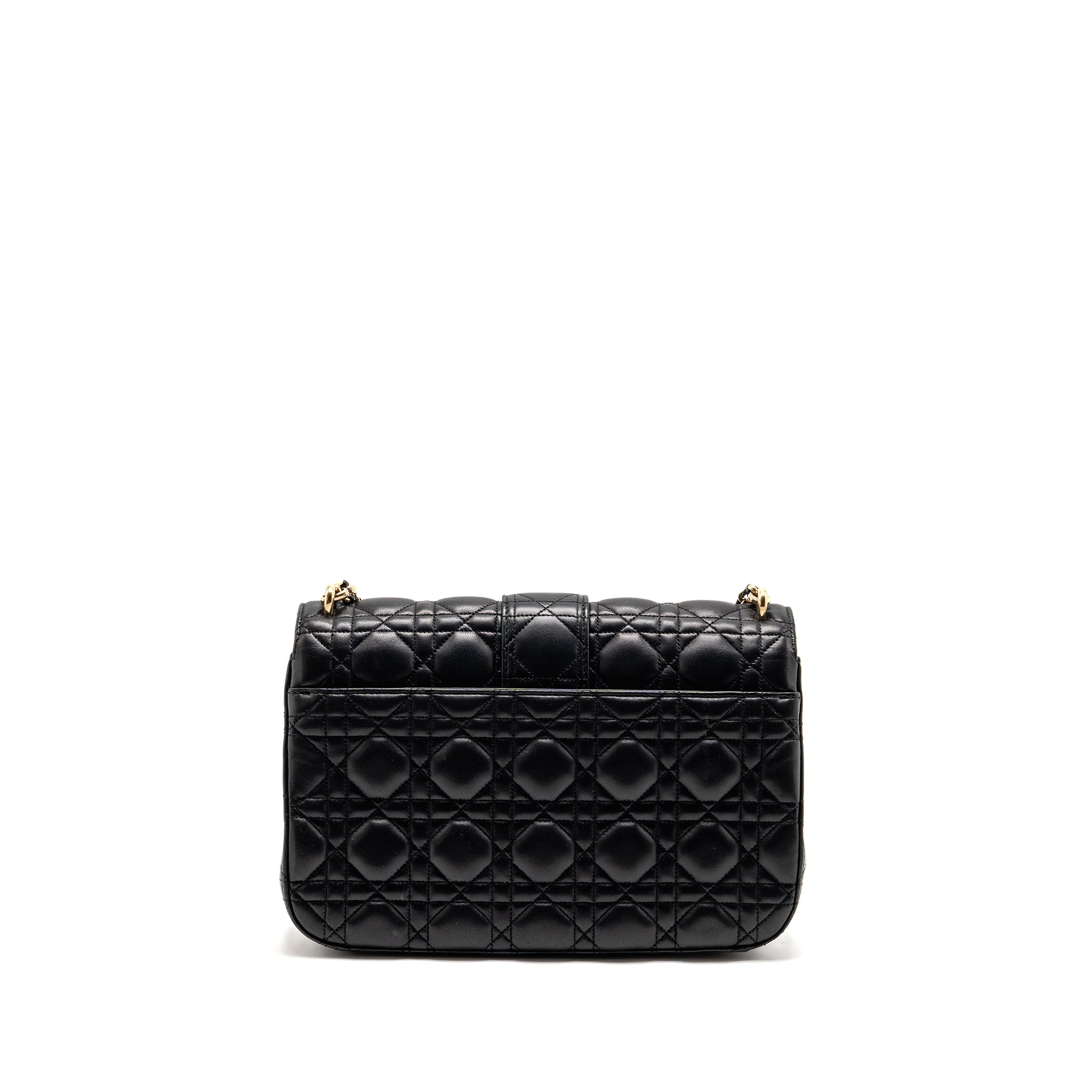 DIOR MISS DIOR FLAP BAG LAMBSKIN BLACK LGHW