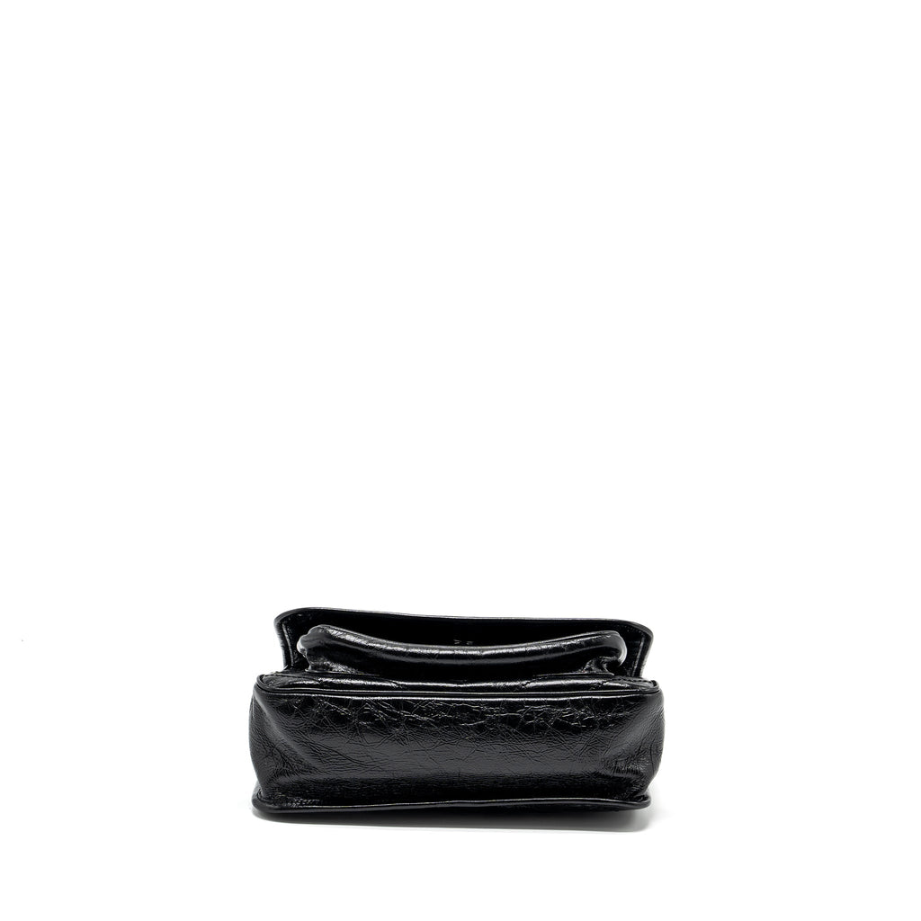 SAINT LAUREN MEDIUM NIKI CALFSKIN BLACK RUTHENIUM HARDWARE
