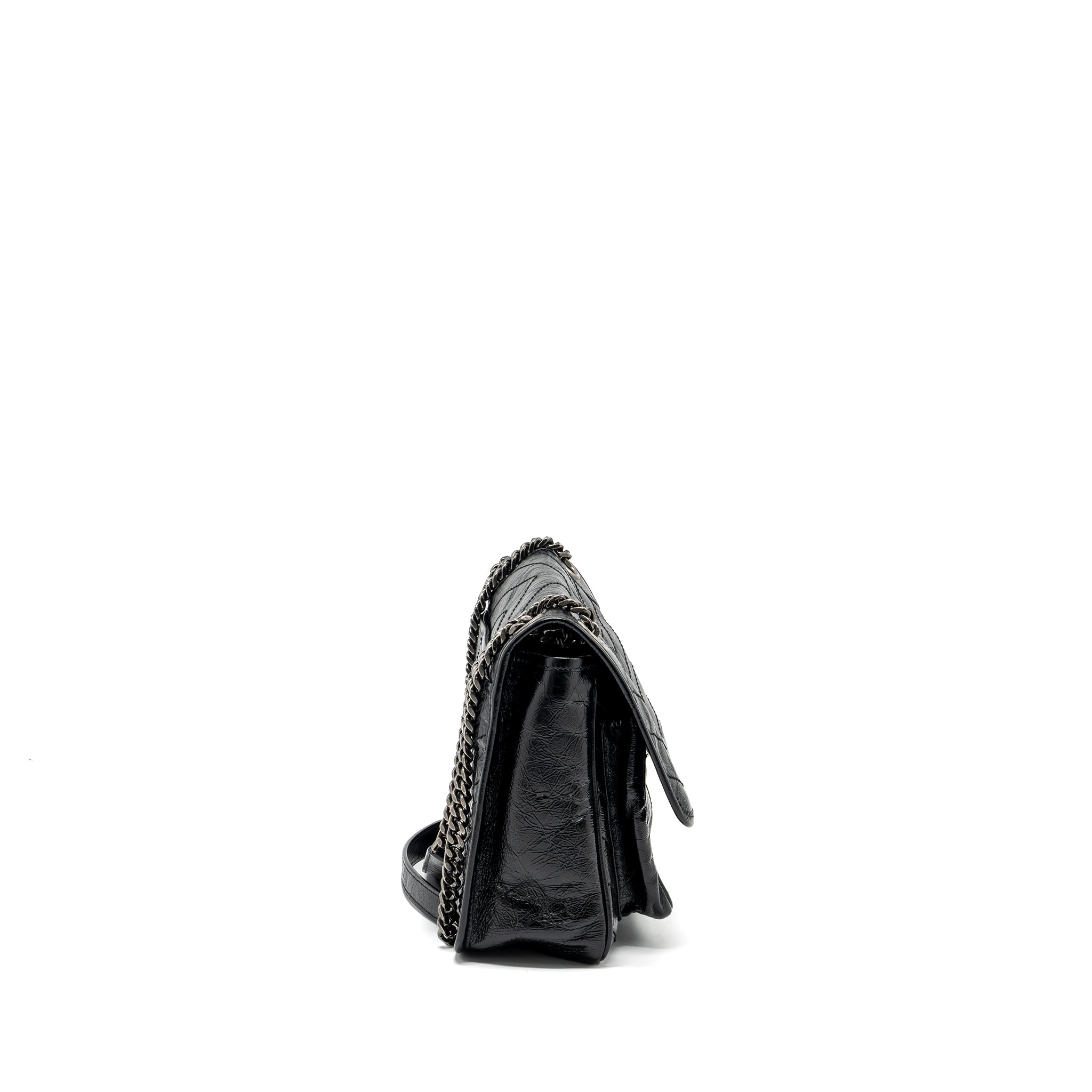 SAINT LAUREN MEDIUM NIKI CALFSKIN BLACK RUTHENIUM HARDWARE