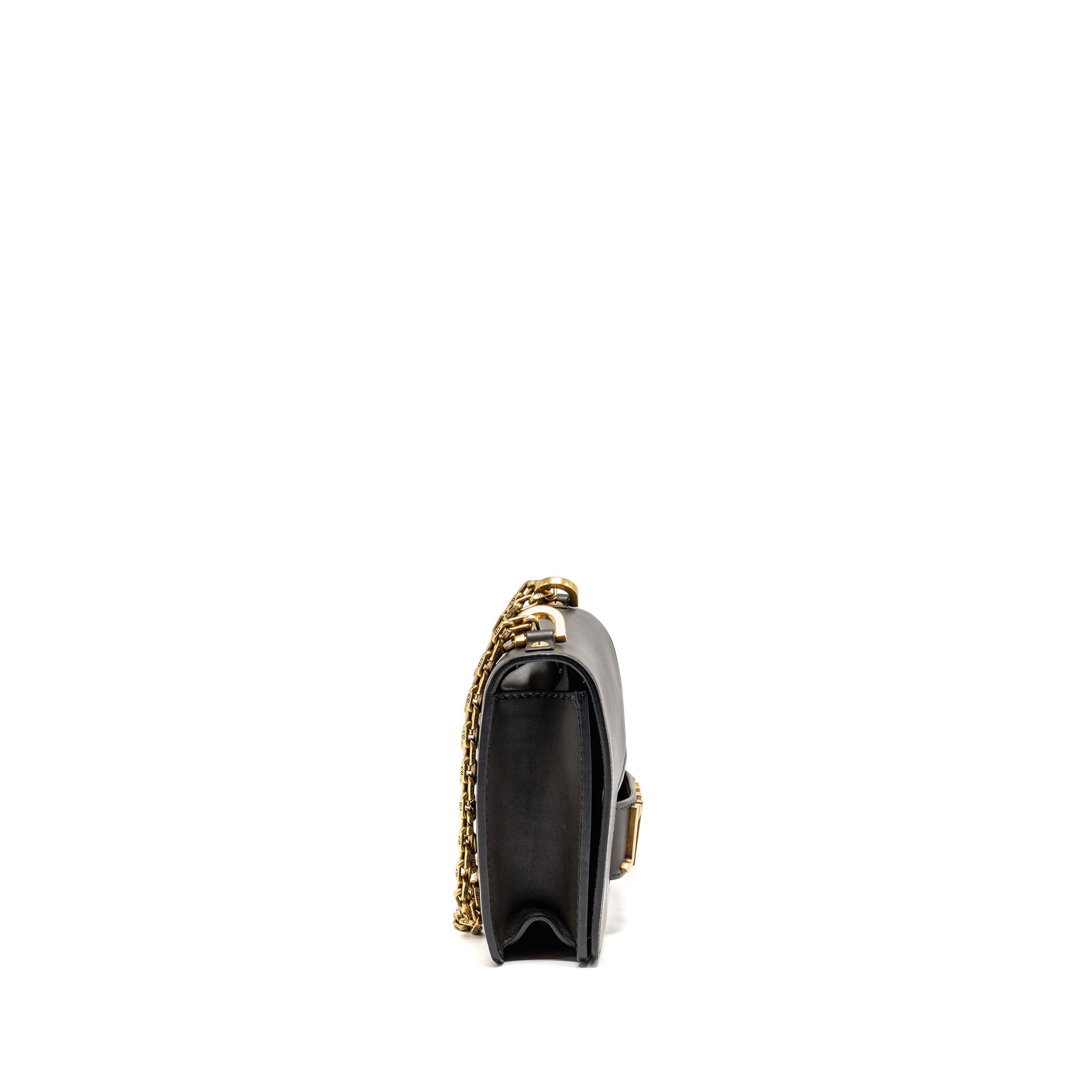 DIOR J’ADIOR FLAP BAG WITH CHAIN CALFSKIN DARK BROWN GHW