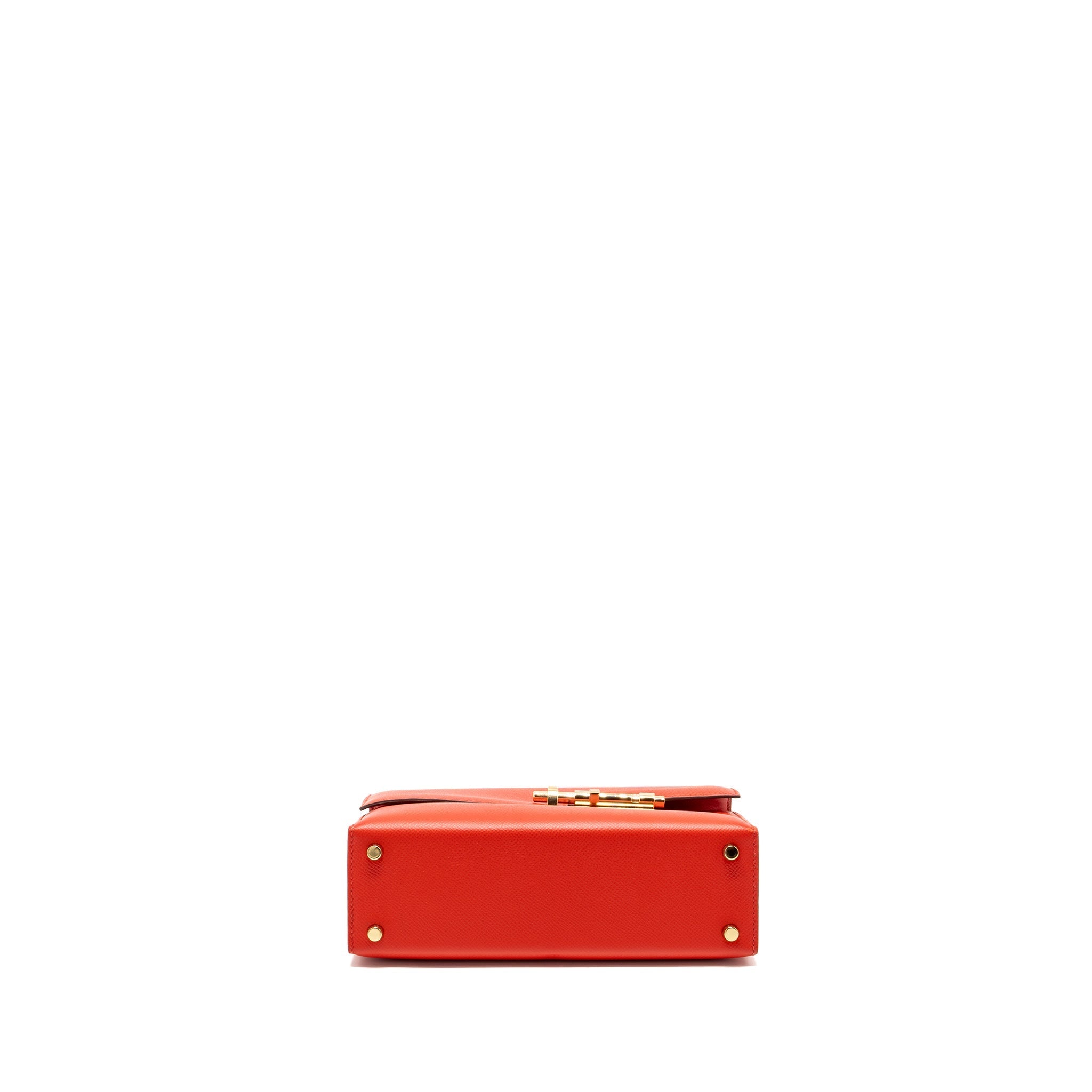 HERMES VERROU 21 EPSOM S3 ROUGE DE COEUR LGHW