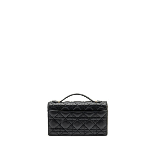 DIOR MY DIOR MINI BAG CANNAGE LAMBSKIN BLACK LGHW