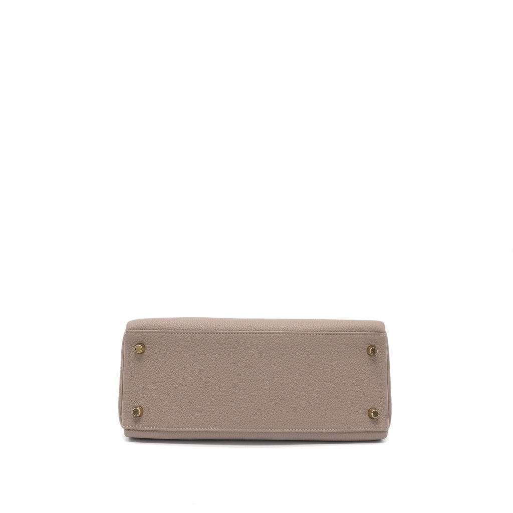 HERMES KELLY 28 TOGO M8 GRIS ASPHALTE GHW