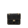 CHANEL 23S FLAP BACKPACK DENIM DARK BLUE BRUSHED GHW (MICROCHIP)