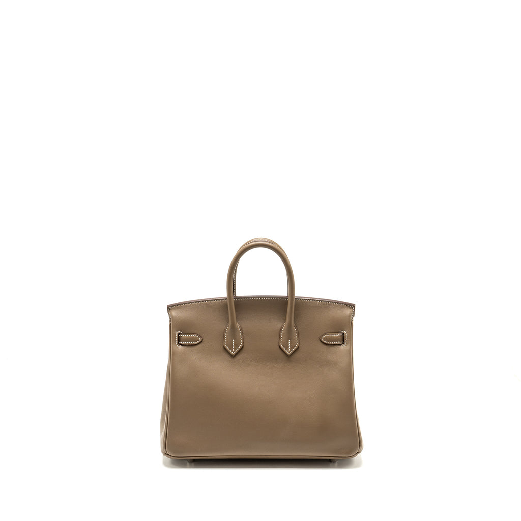 HERMES BIRKIN 25 SWIFT ETOUPE SHW