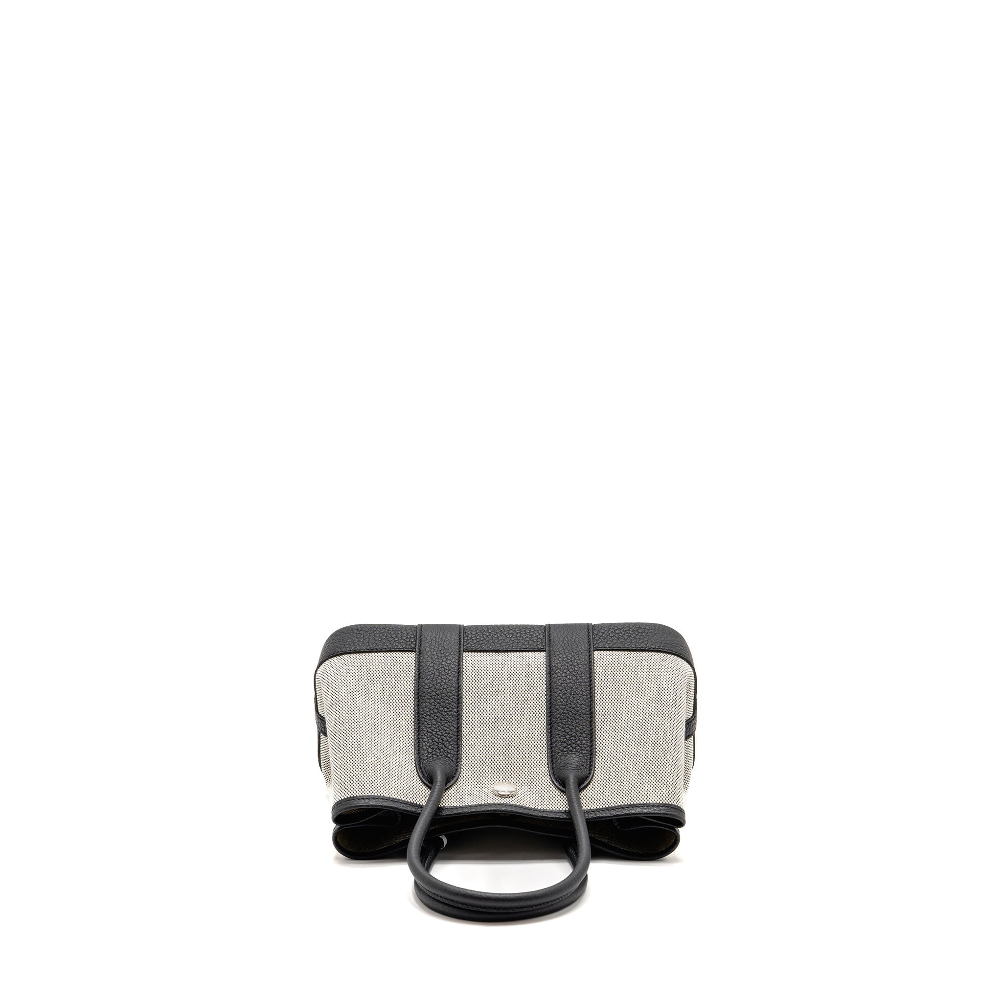HERMES NEO GARDEN PARTY 23 NEGONDA / CANVAS ECRU / BLACK SHW