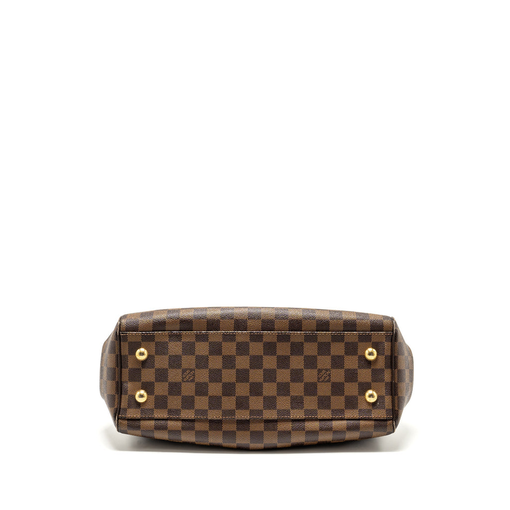 LOUIS VUITTON TREVI TOTE BAG DAMIER EBENE CANVAS GHW