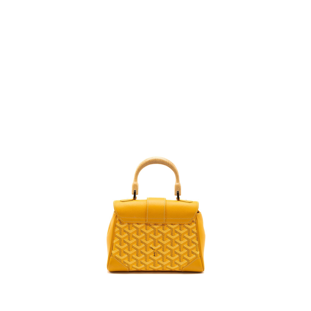 GOYARD MINI SAIGON CANVAS YELLOW SHW