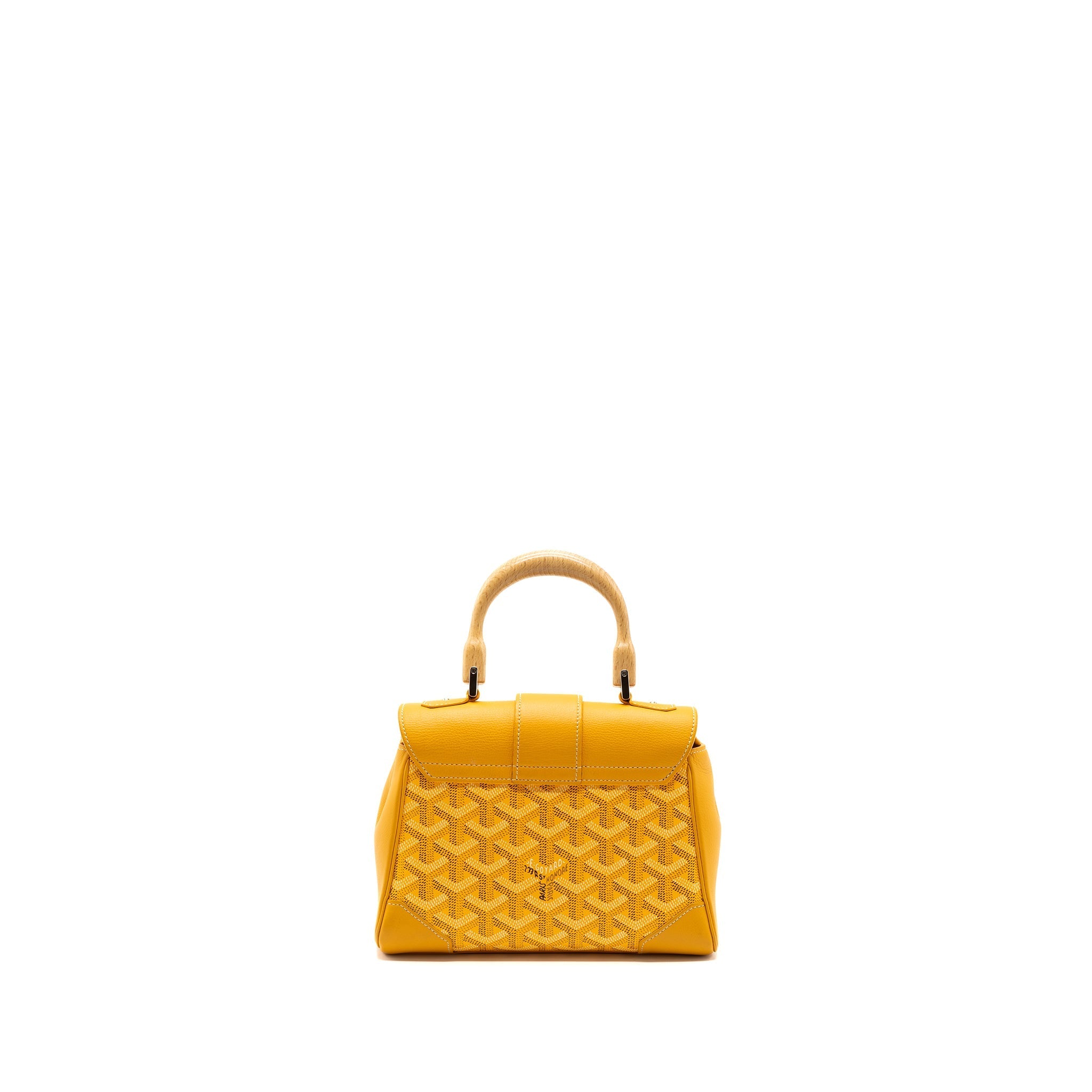 GOYARD MINI SAIGON CANVAS YELLOW SHW