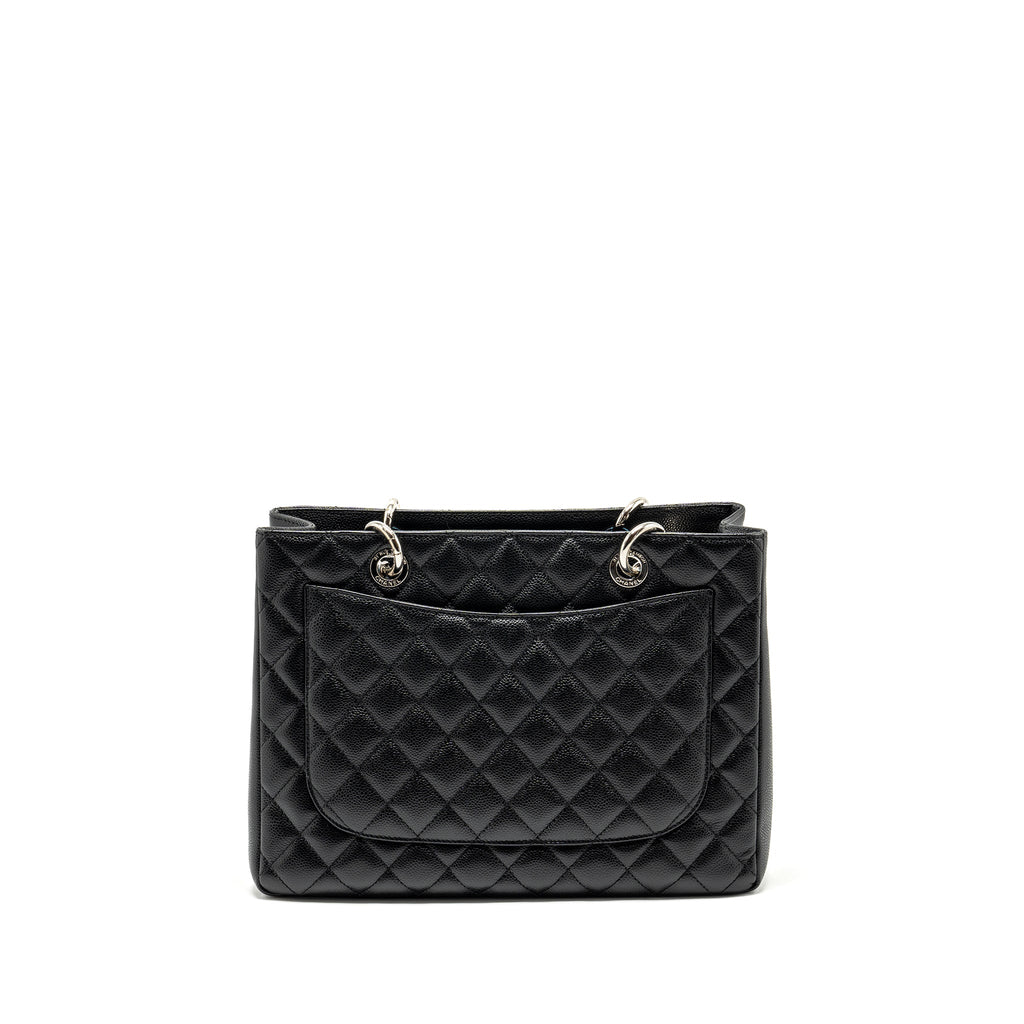 CHANEL GRAND SHOPPING TOTE CAVIAR BLACK SHW