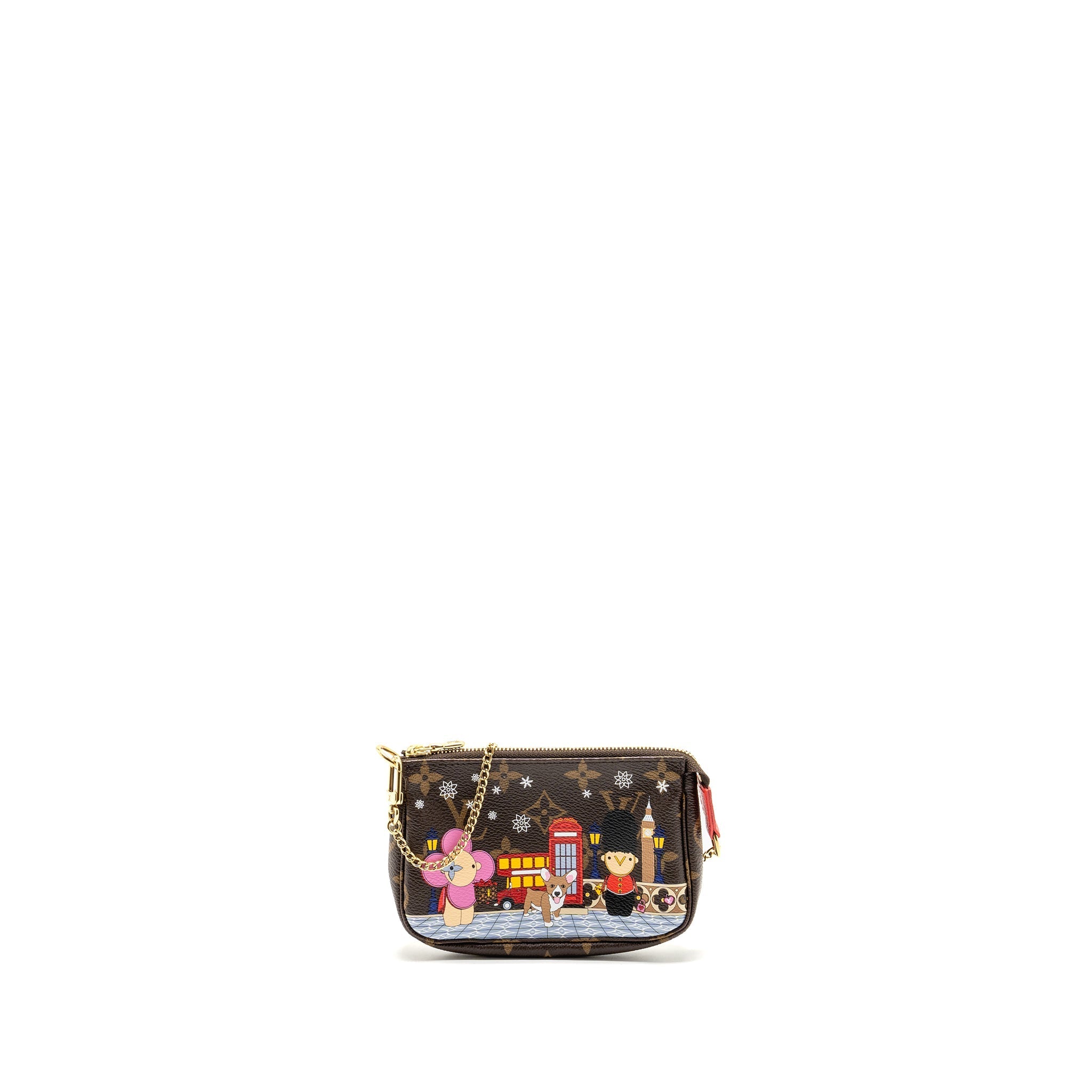 LOUIS VUITTON MINI POCHETTE ACCESSORIES VIVIENNE HOLIDAY LIMITED MONOGRAM CANVAS GHW