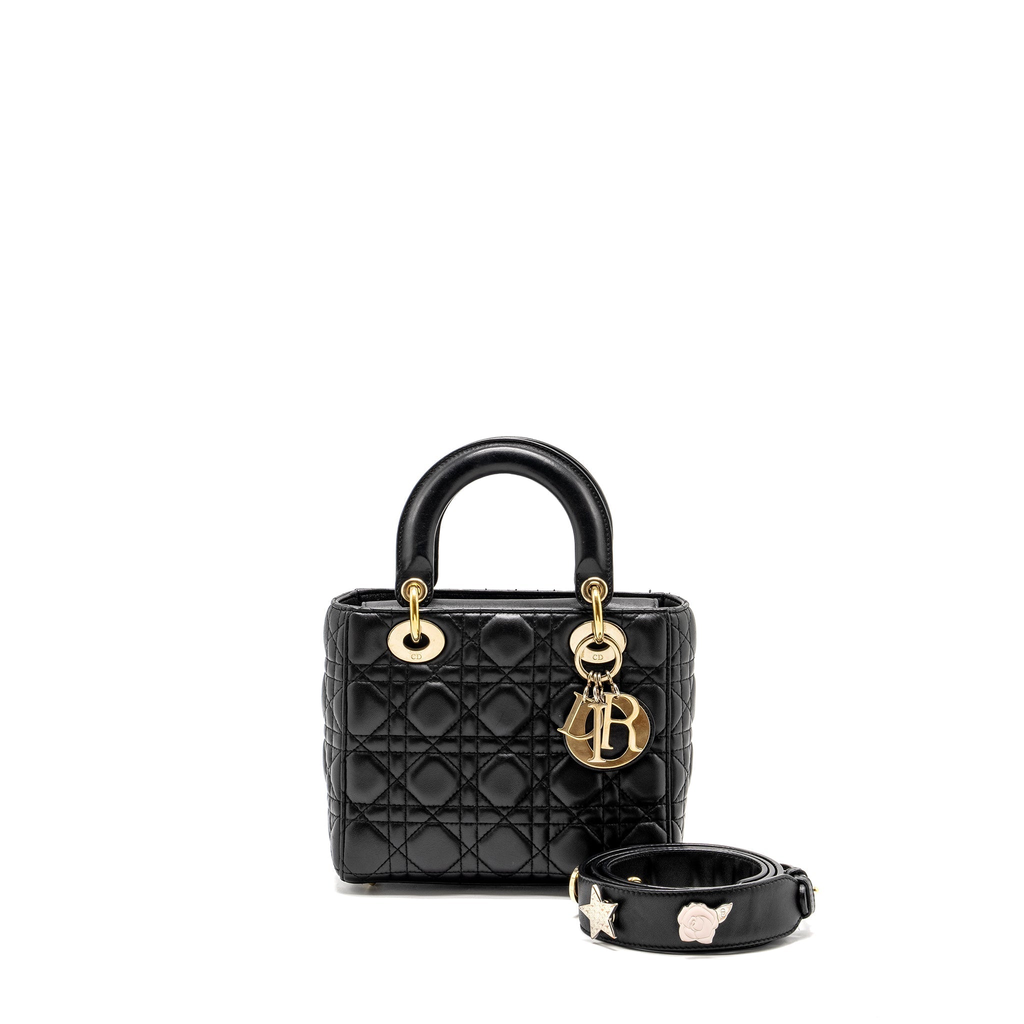 DIOR MY ABC SMALL LADY DIOR LAMBSKIN BLACK GHW