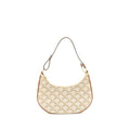 CELINE AVA BAG TRIOMPHE CANVAS/CALFSKIN WHITE/BROWN GHW