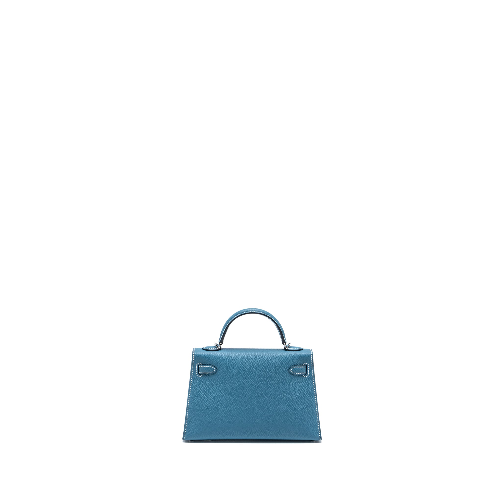 HERMES MINI KELLY II EPSOM NEW BLUE JEAN SHW