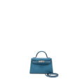 HERMES MINI KELLY II EPSOM NEW BLUE JEAN SHW