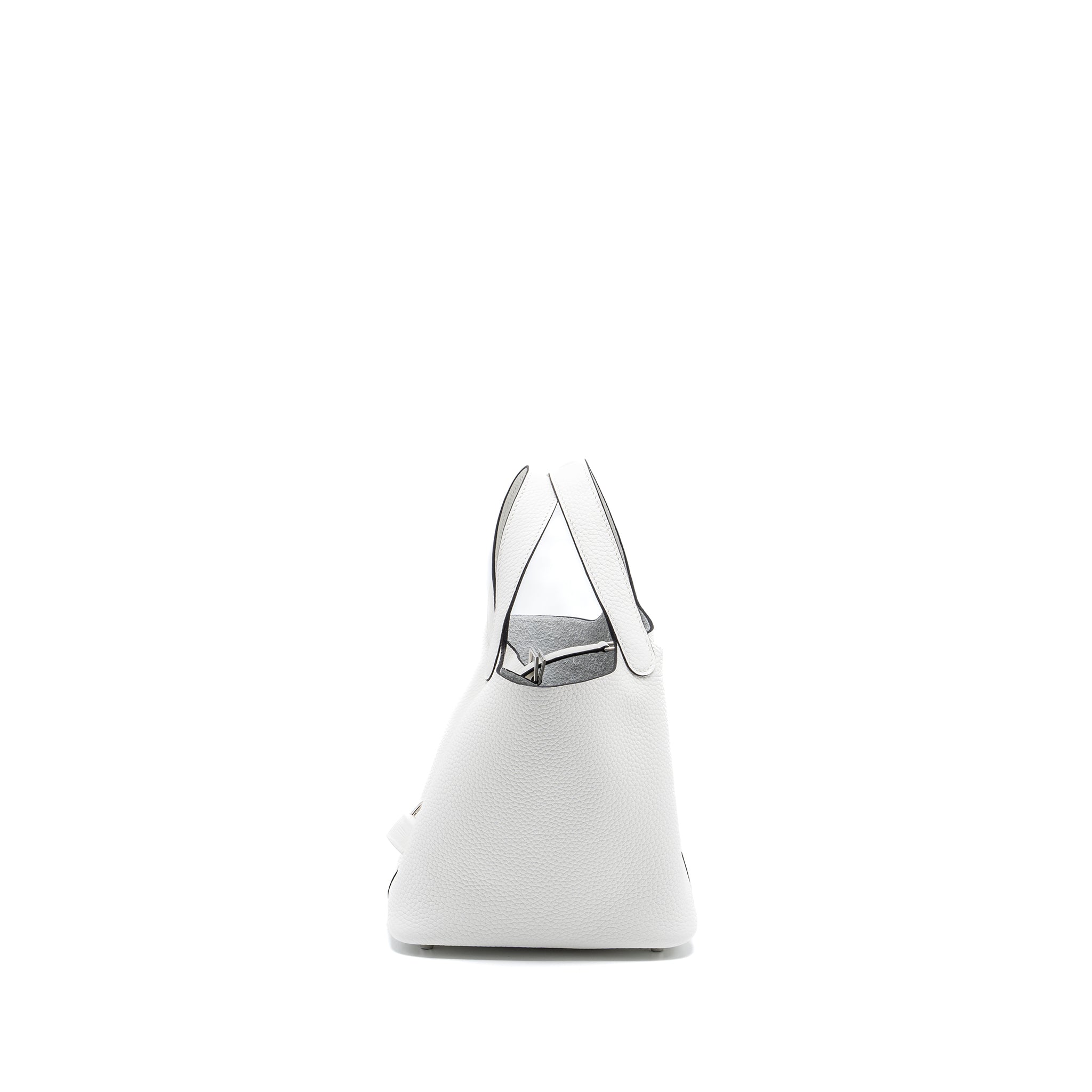 HERMES PICOTIN 18 LOCK BAG CLEMENCE NEW WHITE SHW