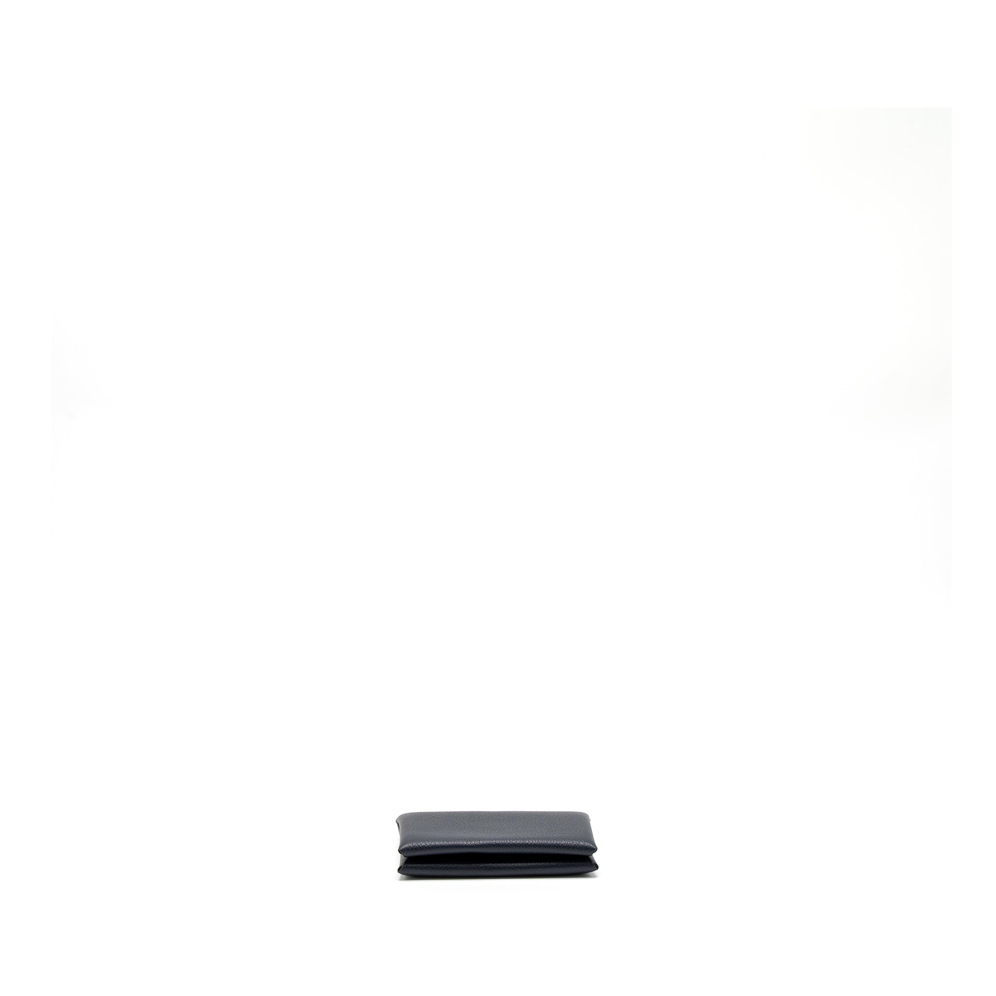 HERMES CALVI CARDHOLDER EVERCOLOR BLUE NUIT SHW