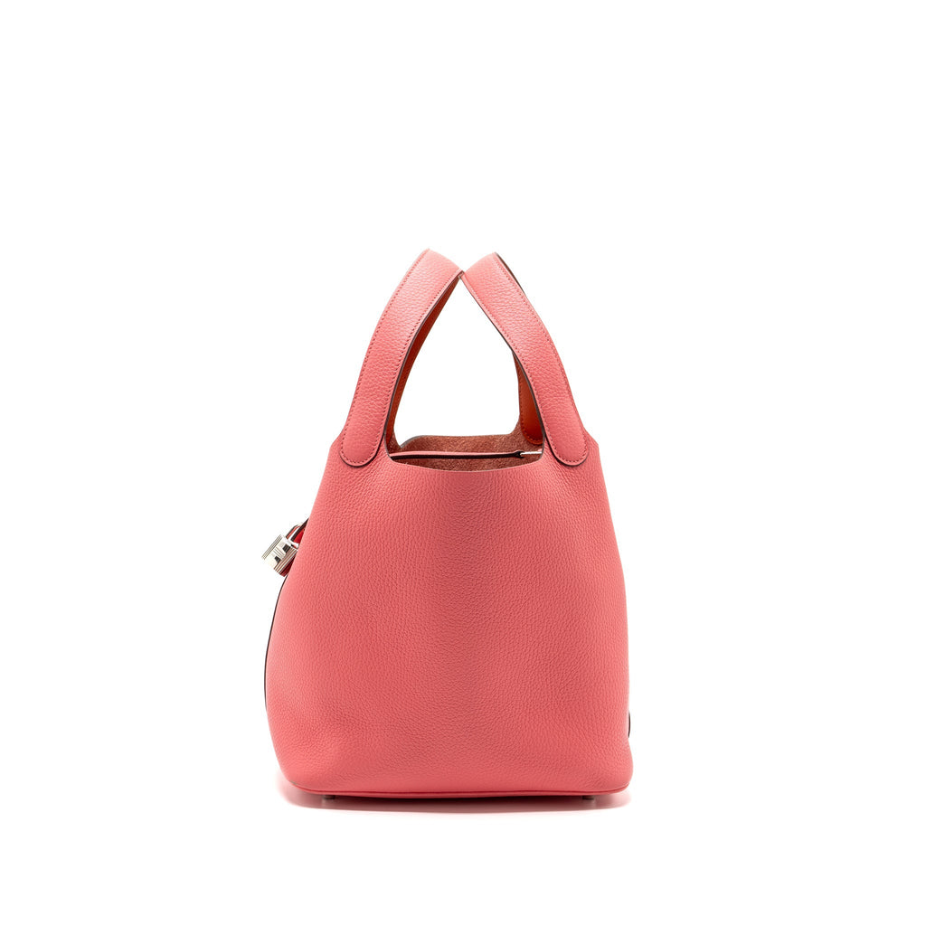 HERMES PICOTIN 22 LOCK BAG CLEMENCE ROSE AZALEE SHW