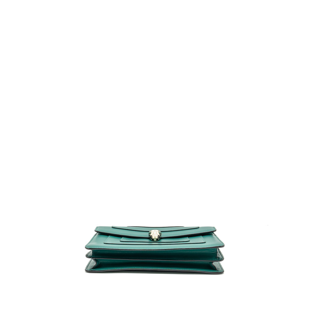 BVLGARI SERPENTI FOREVER SHOULDER BAG CALFSKIN GREEN LGHW