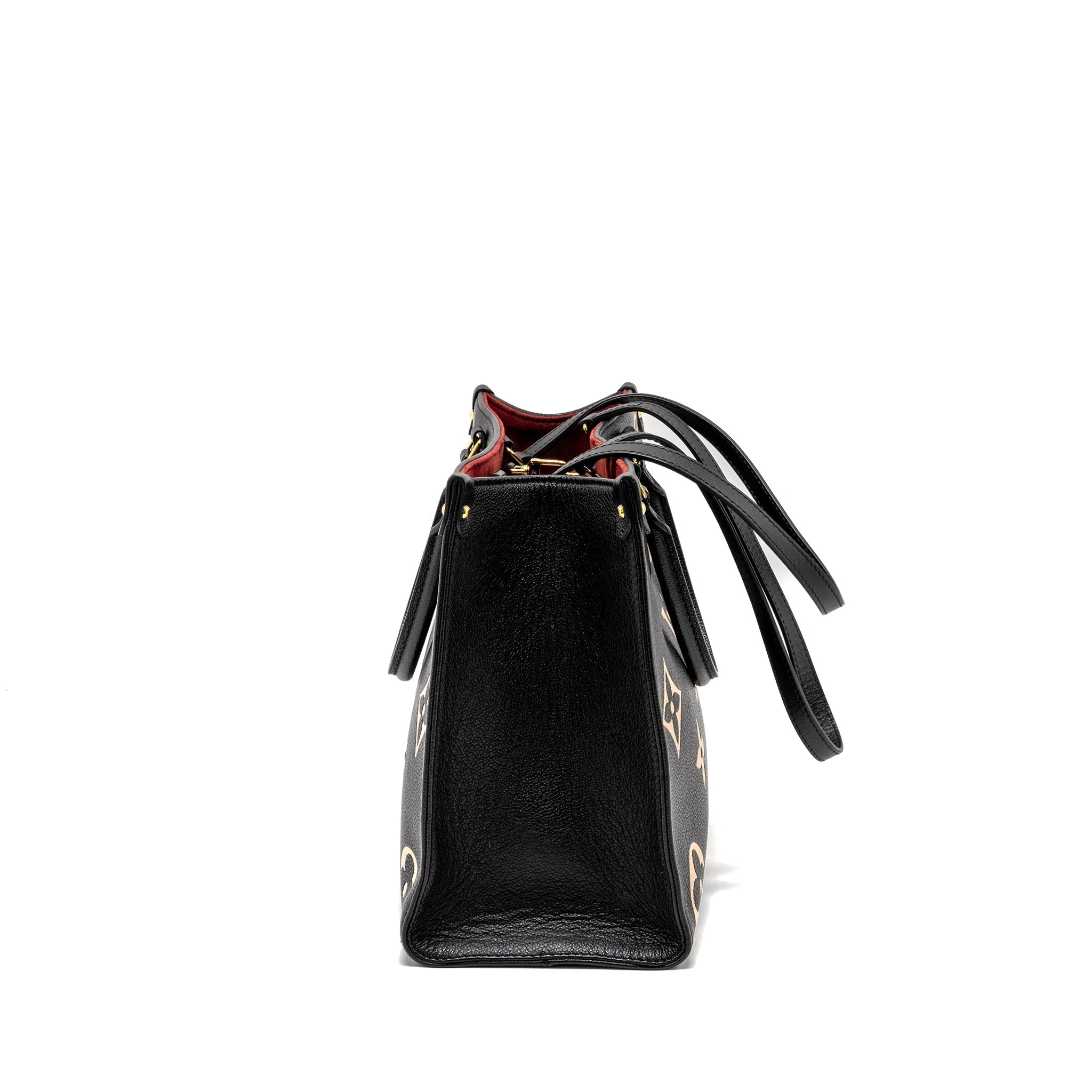 LOUIS VUITTON ONTHEGO MM BICOLOUR MONOGRAM EMPREINTE BLACK / BEIGE GHW