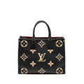 LOUIS VUITTON ONTHEGO MM BICOLOUR MONOGRAM EMPREINTE BLACK / BEIGE GHW