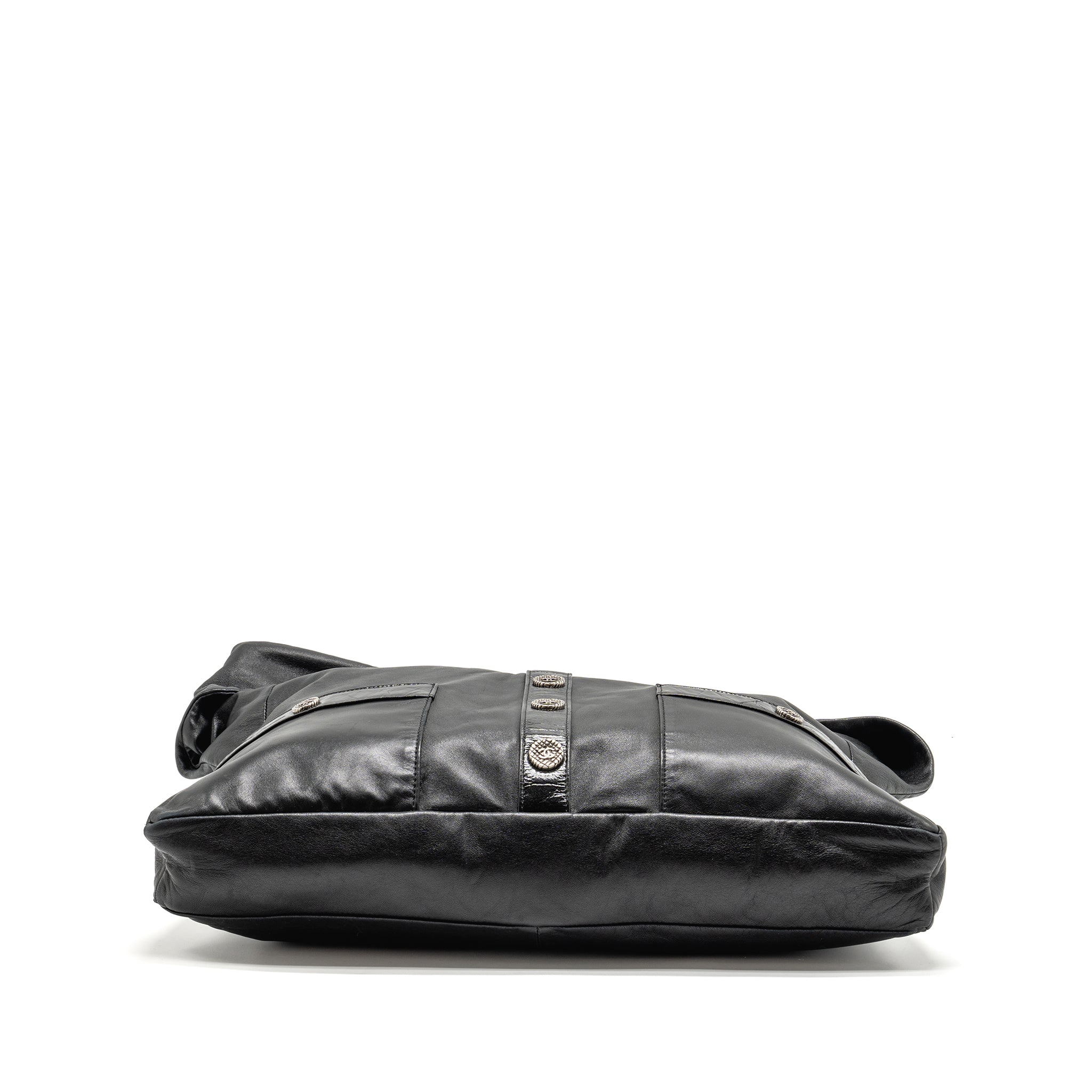 CHANEL TIE ON GIRL BAG LAMBSKIN BLACK SHW