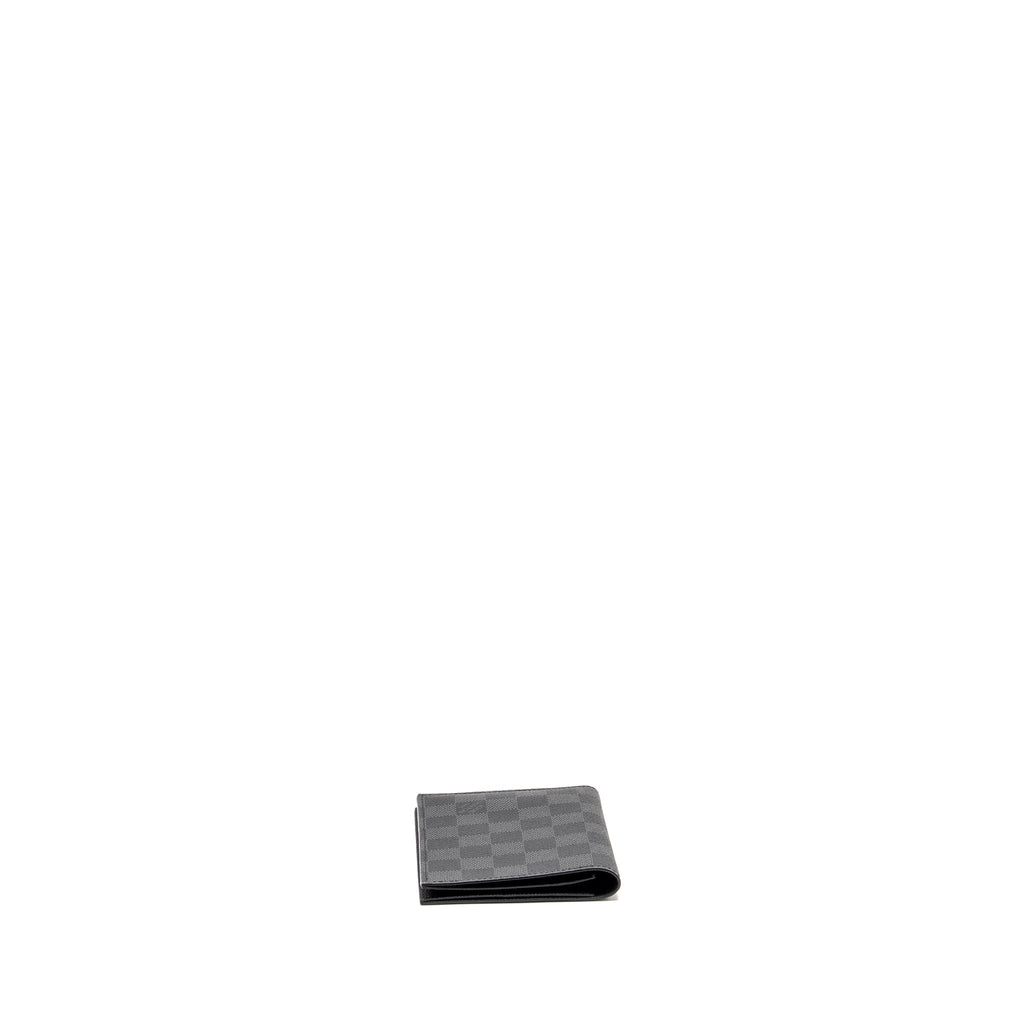 LOUIS VUITTON PASSPORT COVER DAMIER GRAPHITE CANVAS BLACK