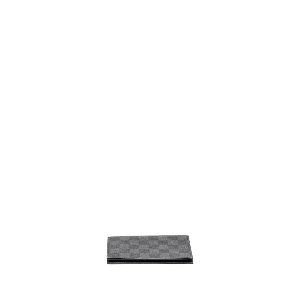 LOUIS VUITTON PASSPORT COVER DAMIER GRAPHITE CANVAS BLACK