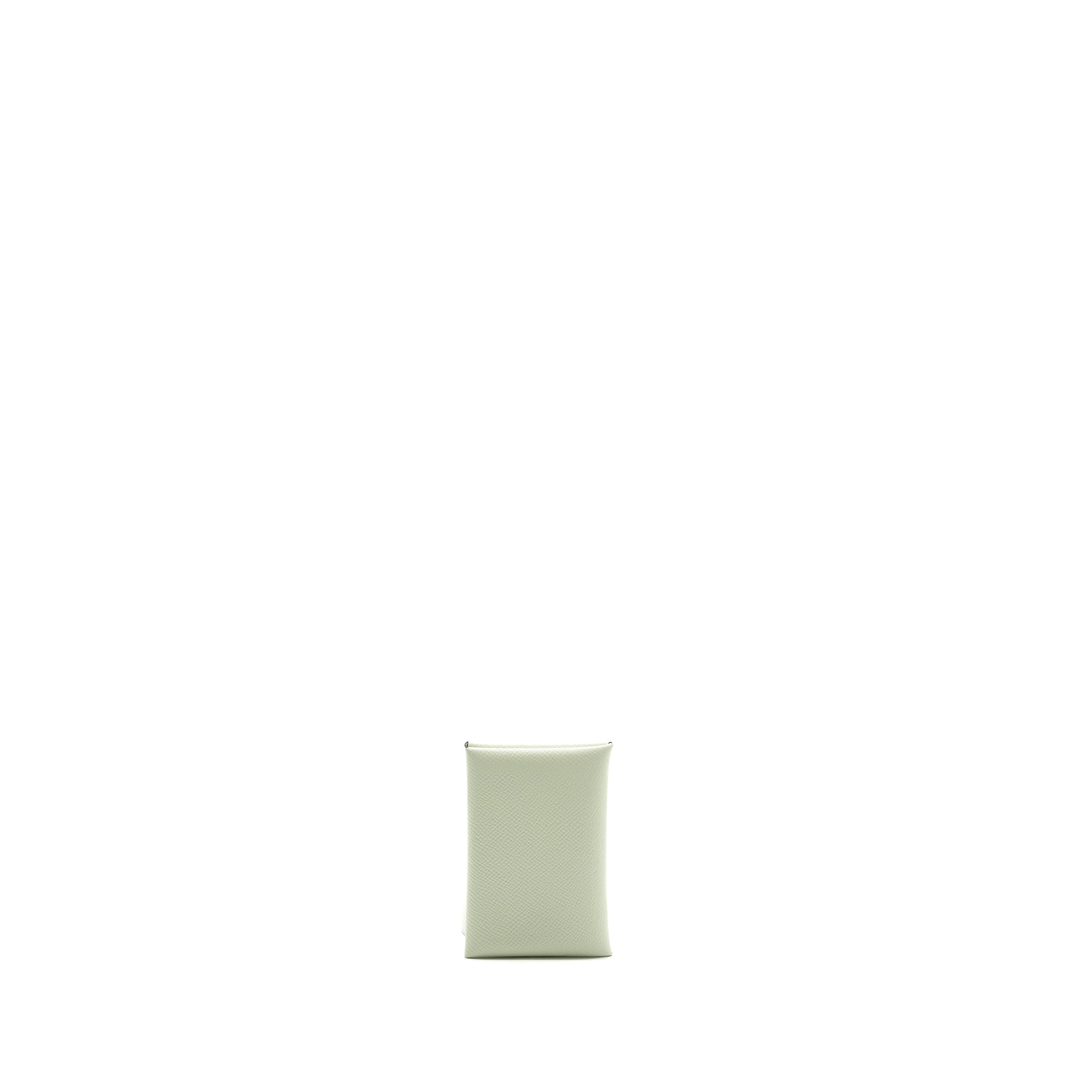 HERMES CALVI CARD HOLDER EPSOM VERT FIZZ SHW