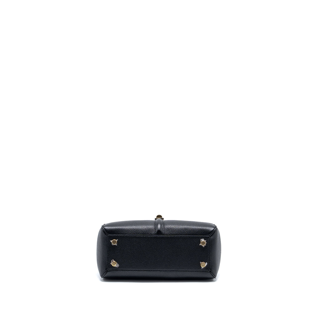 CELINE SMALL 16 BAG GRAINED CALFSKIN BLACK GHW