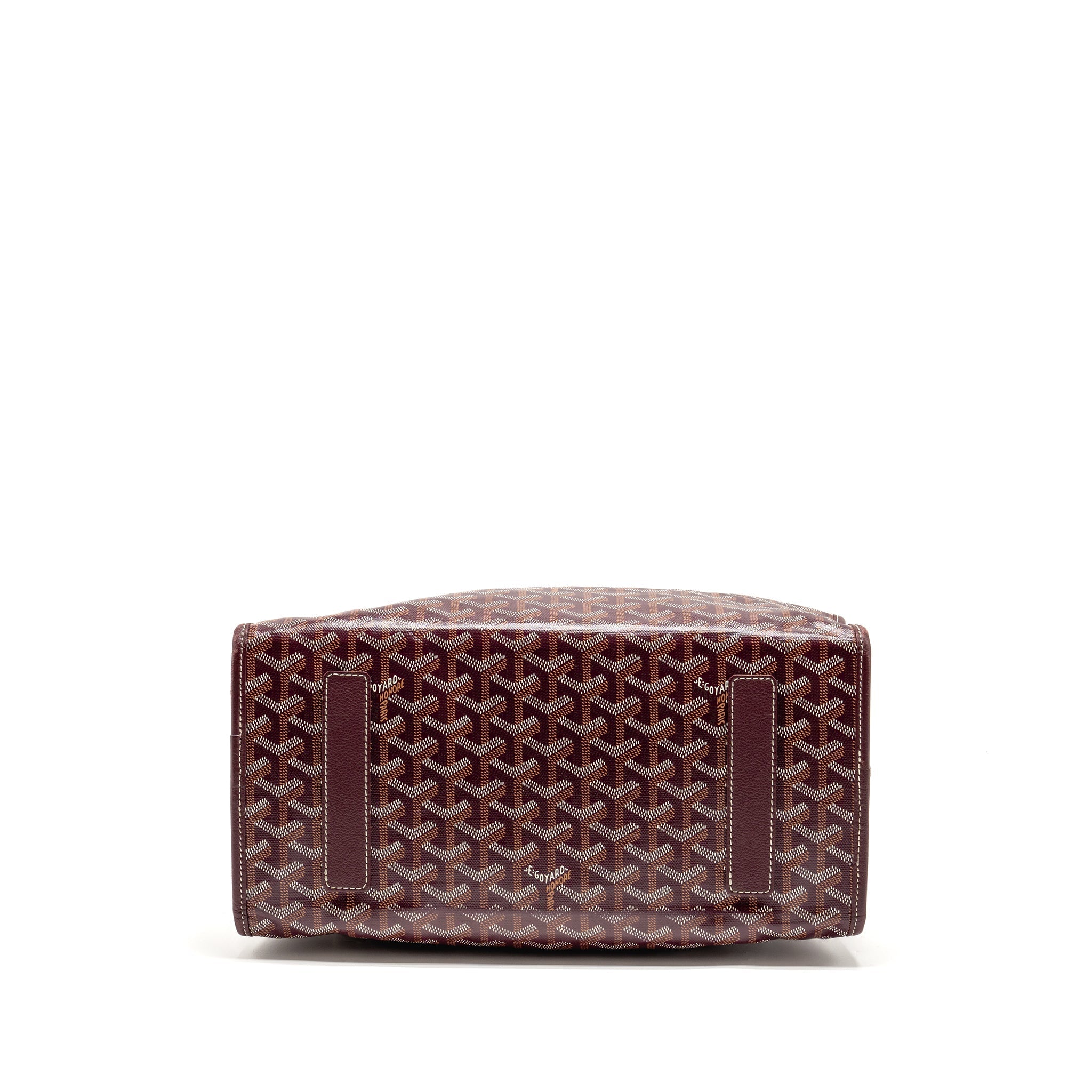 GOYARD SAINT LEGER BACKPACK GOYARDINE CANVAS BURGUNDY SHW