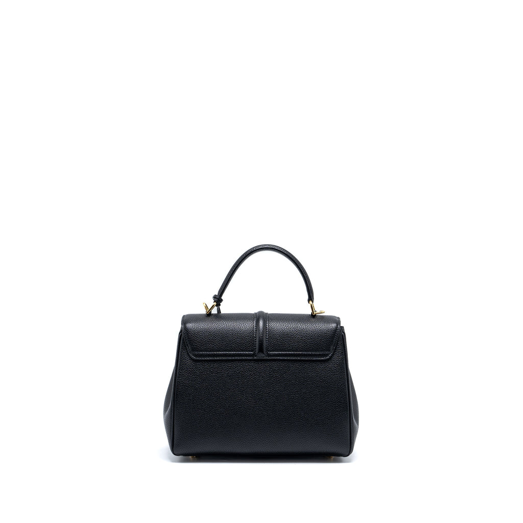 CELINE SMALL 16 BAG GRAINED CALFSKIN BLACK GHW