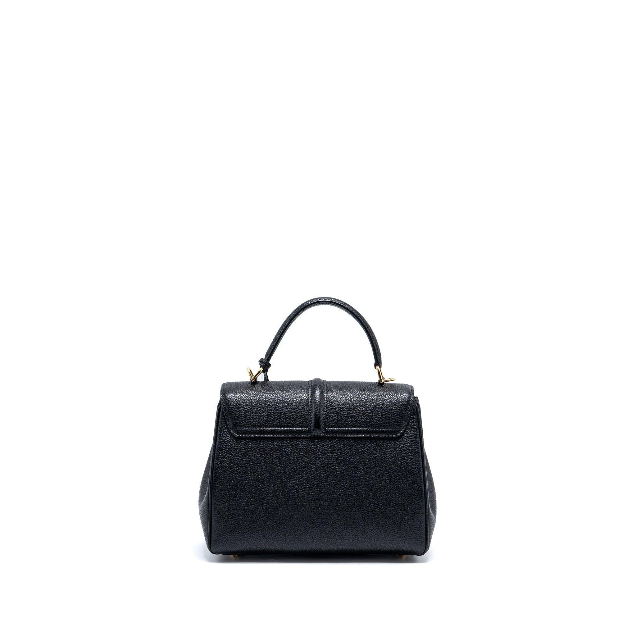 CELINE SMALL 16 BAG GRAINED CALFSKIN BLACK GHW