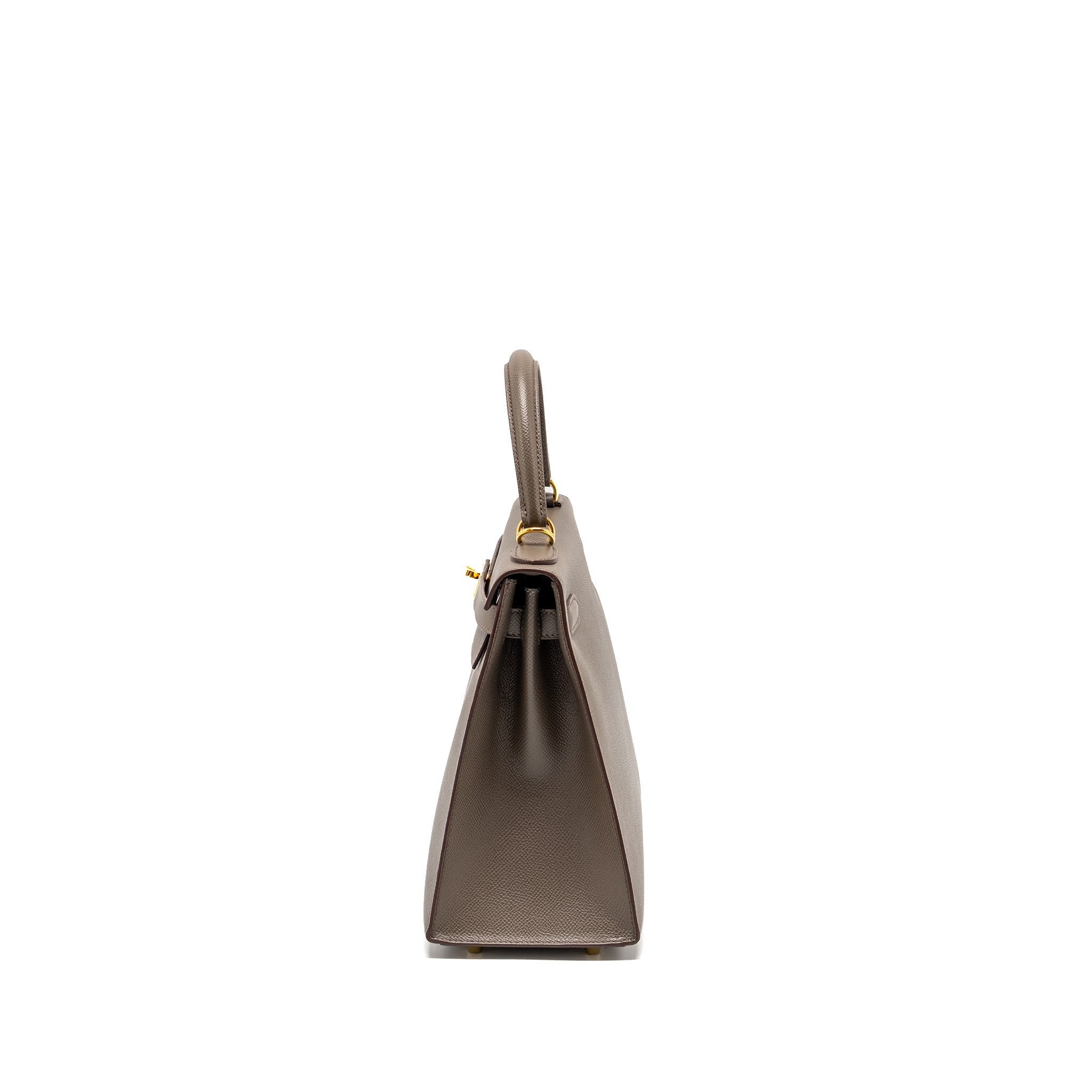 HERMES KELLY 28 EPSOM GRIS ETAIN GHW