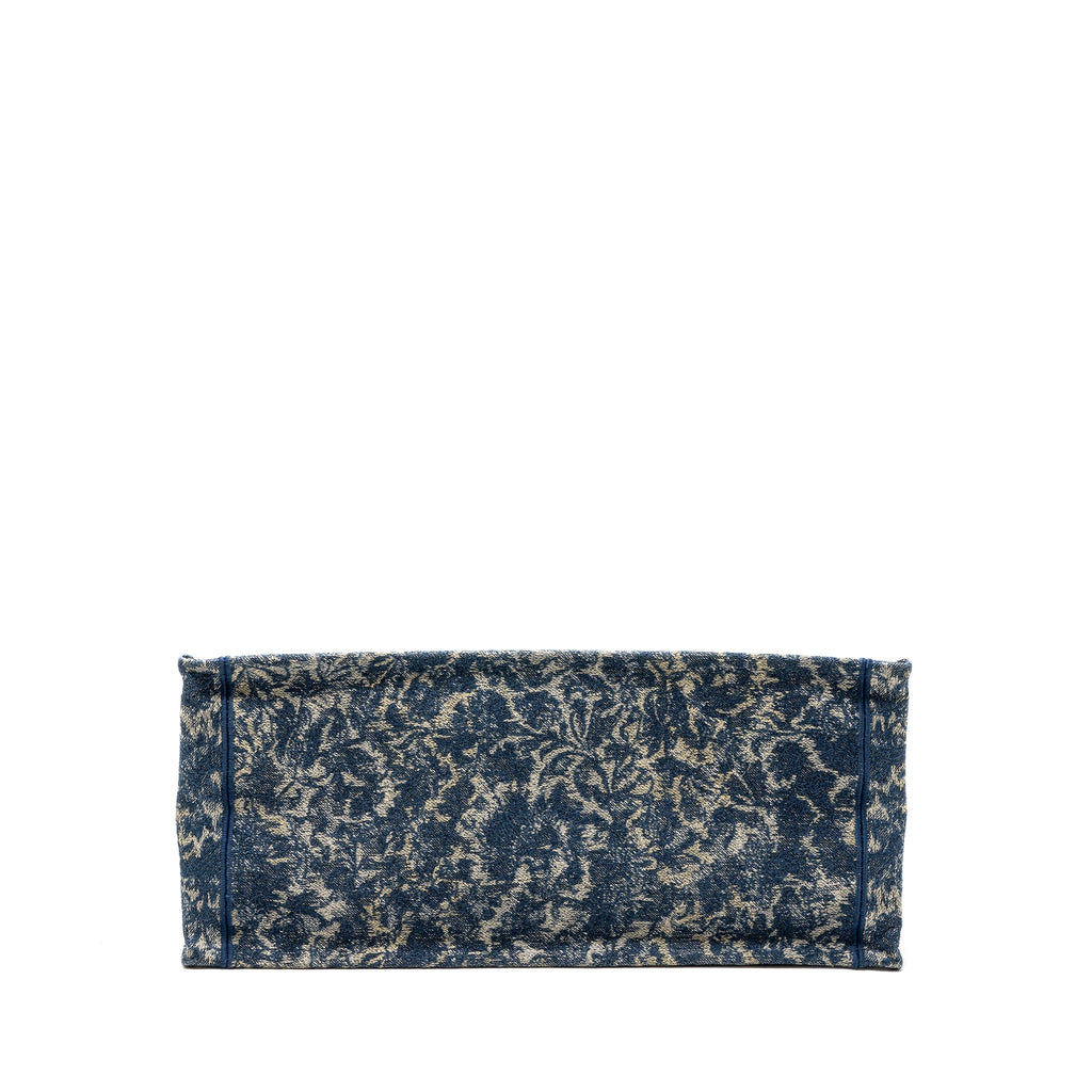 DIOR LARGE BOOK TOTE LIMITED PRINT CANVAS BLUE/ GREY/ MULTICOLOUR