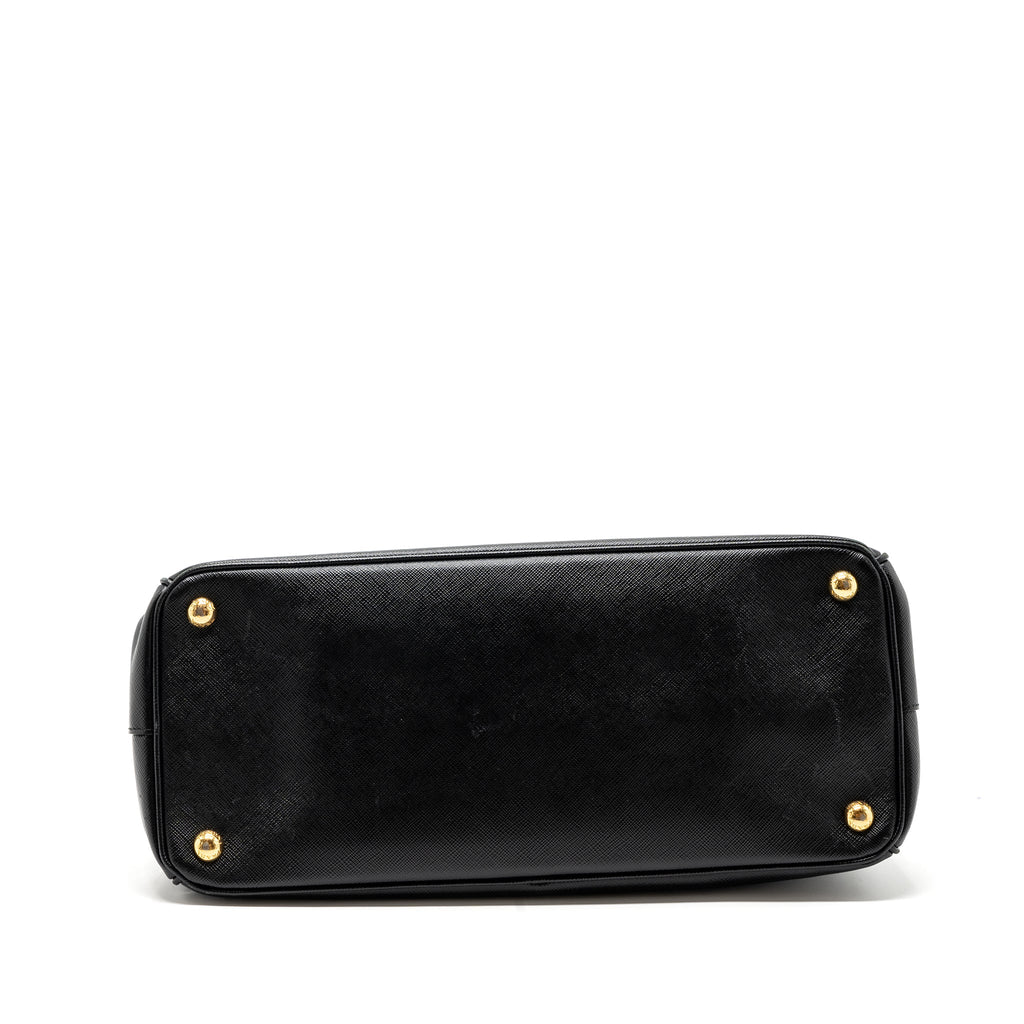 PRADA GALLERIA SAFFIANO TOTE BAG CALFSKIN BLACK GHW