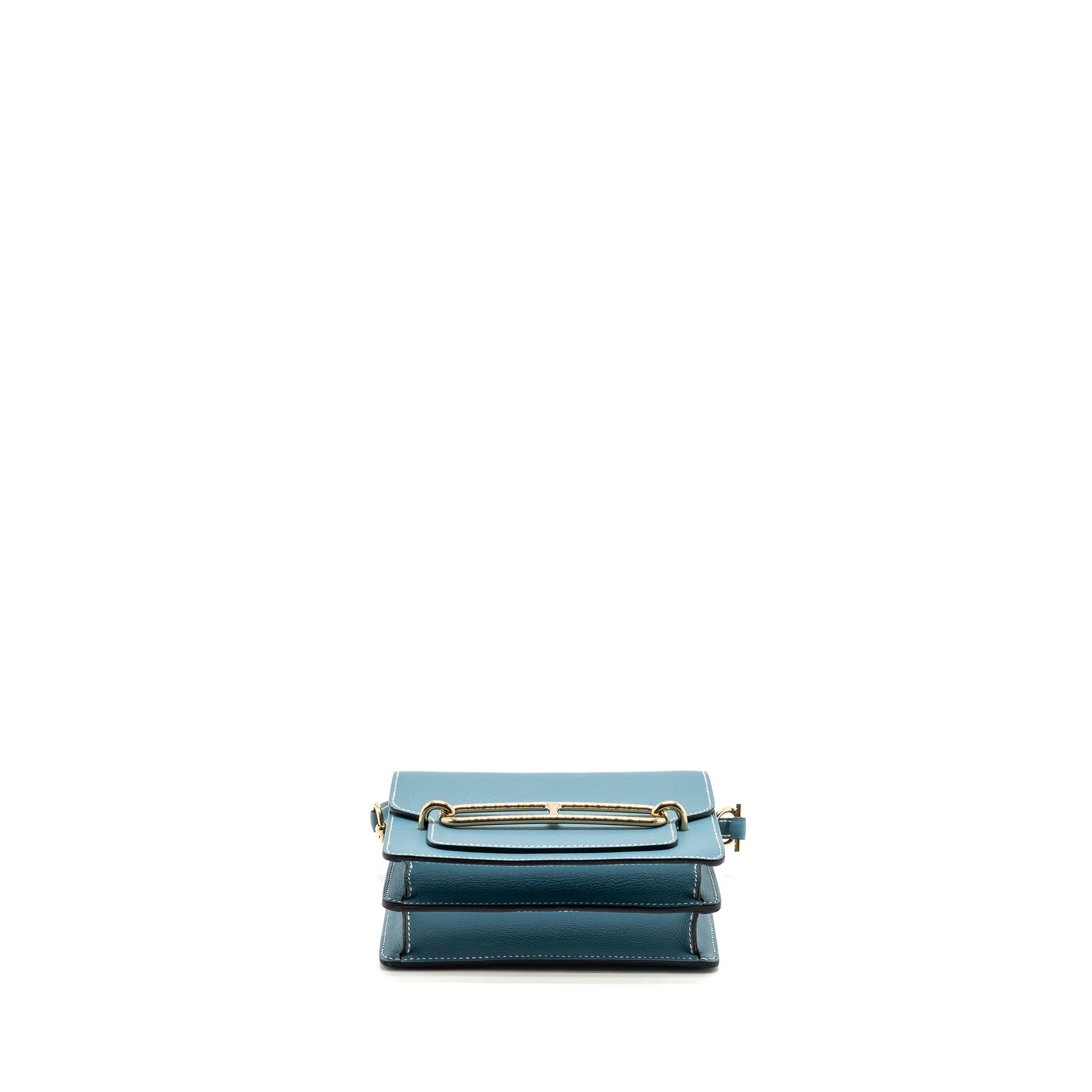 HERMES MINI ROULIS EVERCOLOR NEW BLEU JEAN LGHW