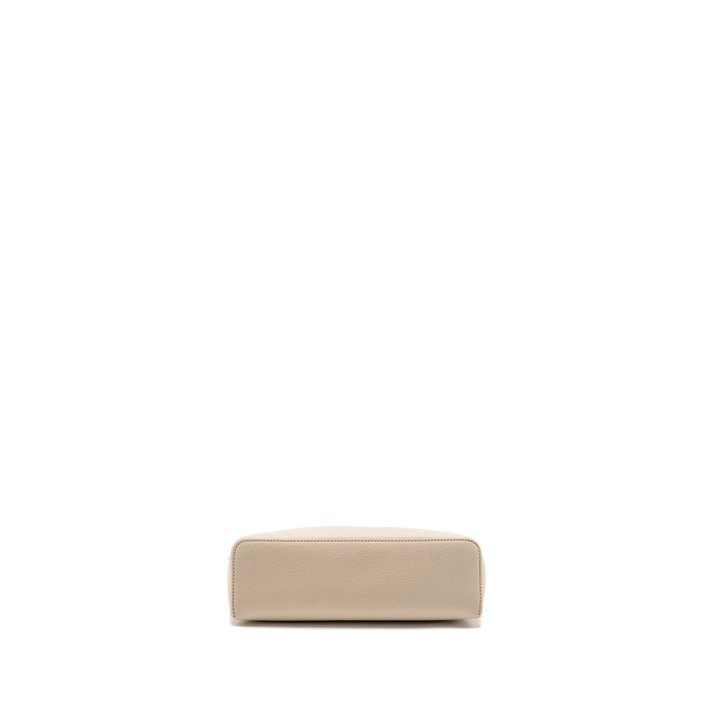 LORO PIANA EXTRA POCKET L19 GRAINED CALFSKIN WHISPER WHITE SHW