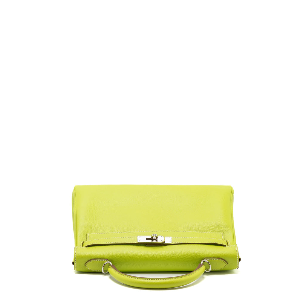 HERMES KELLY 32 EPSOM KIWI/OLIVE GREEN SHW