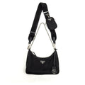 PRADA RE-EDTION 2005 BAG NYLON BLACK SHW