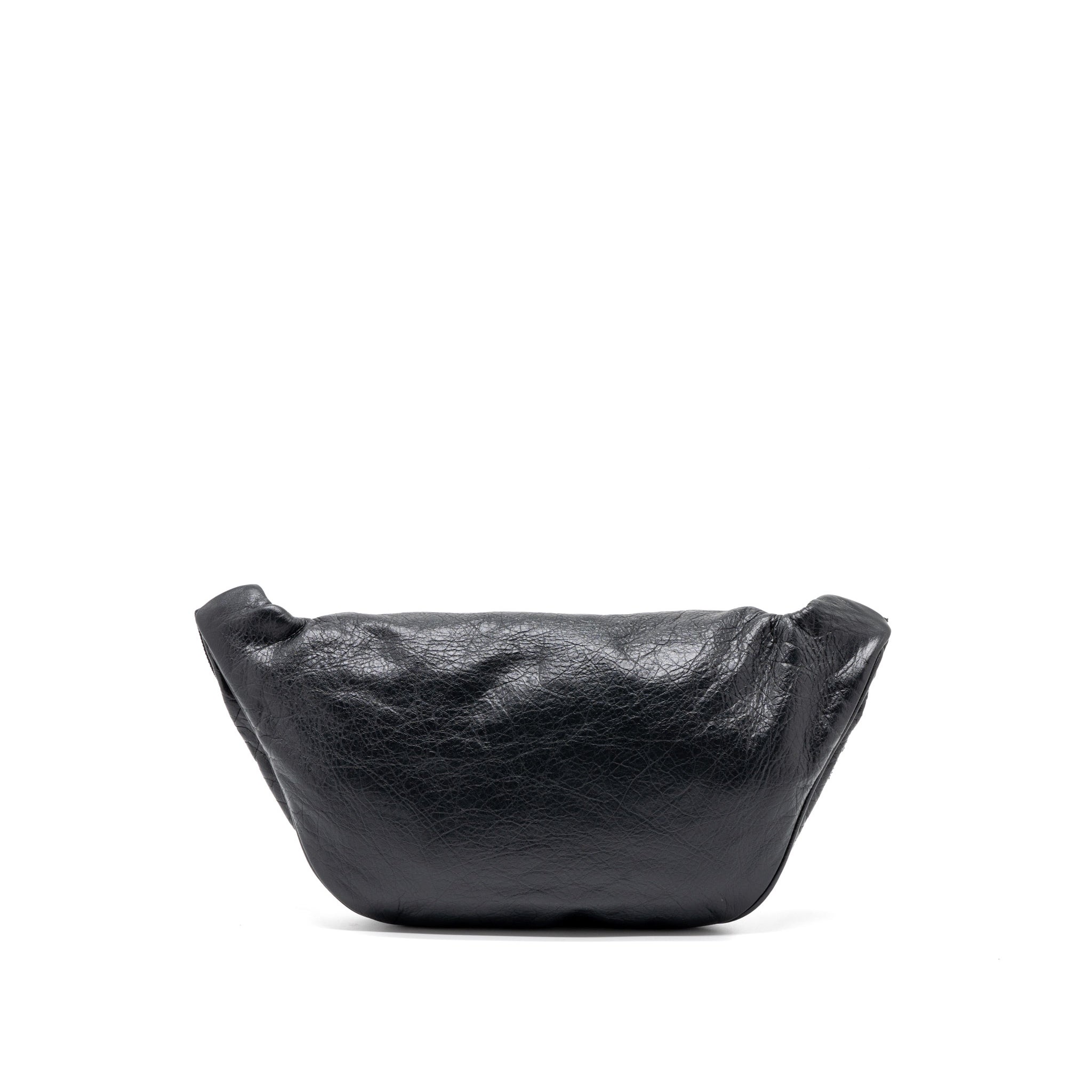 BALENCIAGA EUROPA BELT BAG CALFSKIN BLACK/RED SHW
