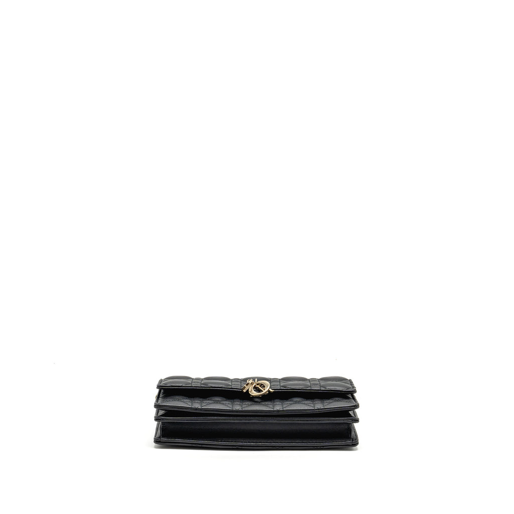 DIOR MY DIOR MINI BAG CANNAGE LAMBSKIN BLACK LGHW