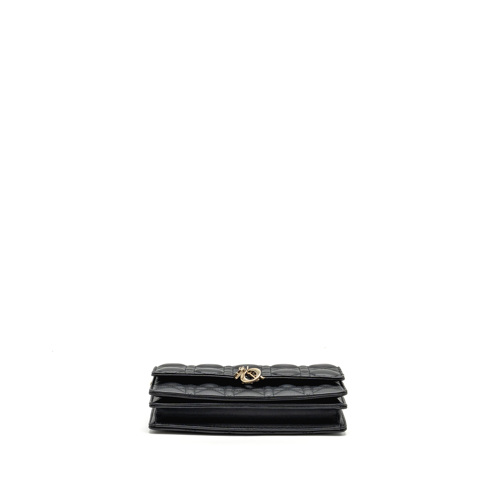DIOR MY DIOR MINI BAG CANNAGE LAMBSKIN BLACK LGHW