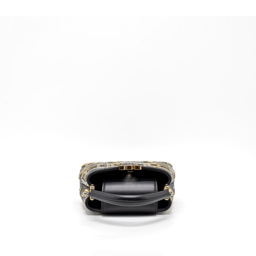 LOUIS VUITTON CAPUCINES BB 21FW LIMITED EDITION CALFSKIN BLACK/MULTICOLOUR GHW