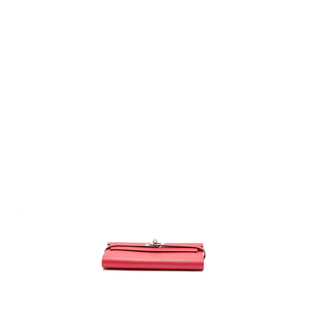 HERMES KELLY LONG WALLET EPSOM ROSE EXTREME SHW
