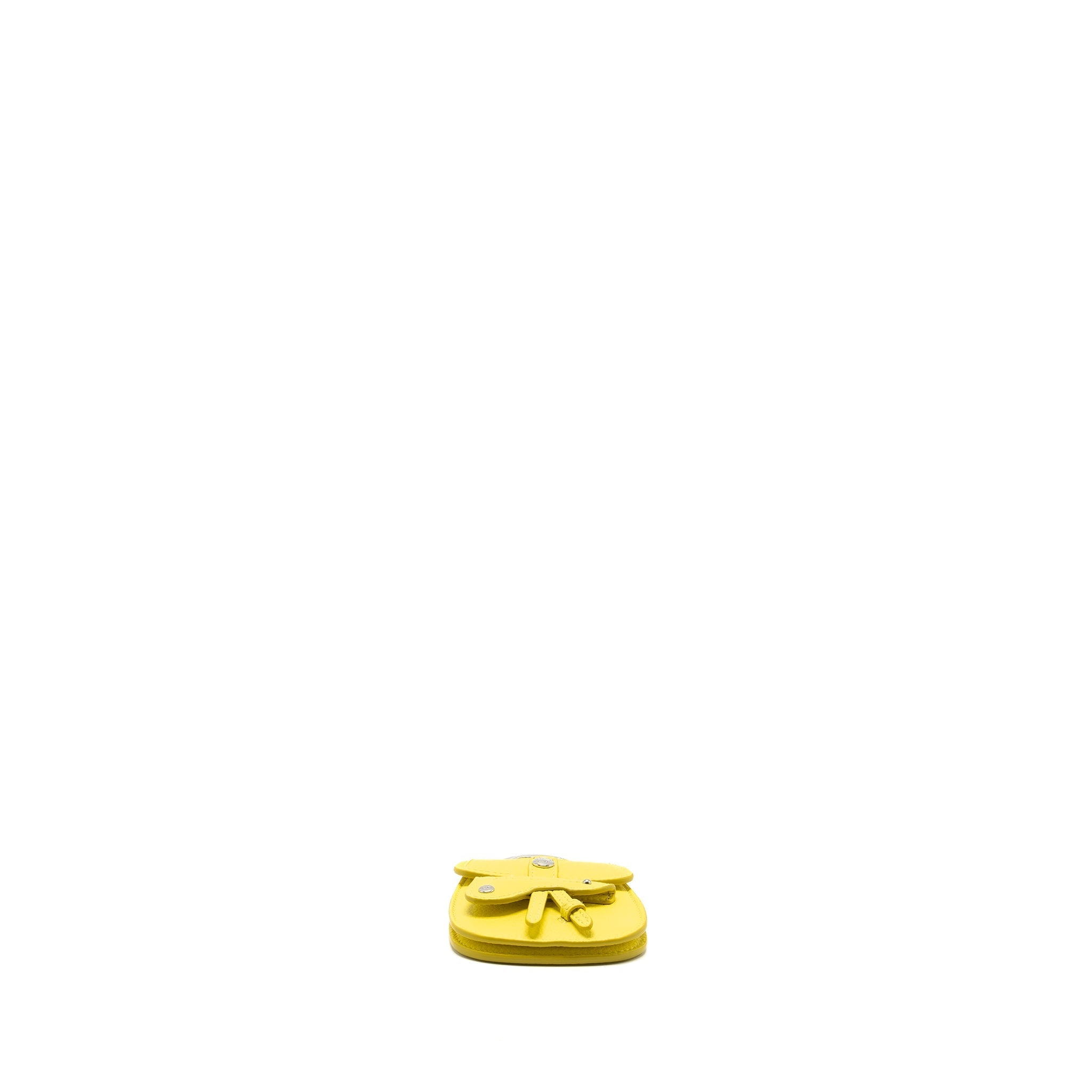 DIOR SADDLE COIN POUCH/BAG CHARM YELLOW SHW