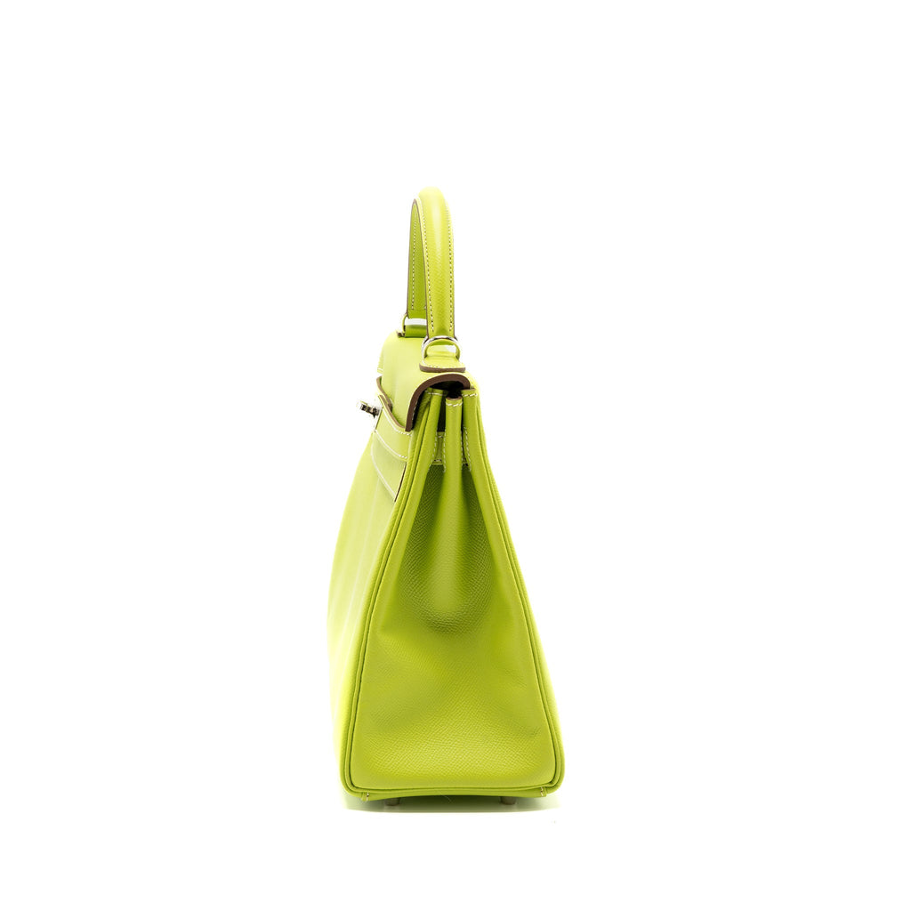 HERMES KELLY 32 EPSOM KIWI/OLIVE GREEN SHW